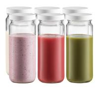 AZHKJKZH Barattolo Per Alimenti Bottiglie Di Vetro Con Coperchi Ermetici, Riutilizzabili, For Bevande Contenitori Cucina(6pcs)