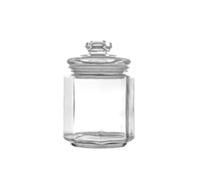 AZHKJKZH Barattolo per Alimenti Confezione da 4 Barattoli di Vetro con Coperchio Ermetico Contenitore Decorativo for La Conservazione Contenitori Cucina(360ml)