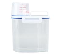 AZHKJKZH Dispenser per Alimenti Secchi Scatola Dispenser for Contenitore for La Conservazione del Riso con Dispenser for Cereali Sigillato con Misurino Negozio di Cucina(White)