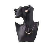 AZHKJKZH Espositore Gioielli Espositore per Gioielli in Resina, Supporto Creativo per Busto E Testa, Organizer per Riporre Gli Oggetti Negozio Vetrina(Black)