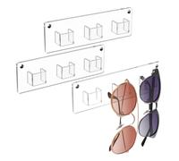 AZHKJKZH espositori per Occhiali da Sole Espositore da Parete for Occhiali in Acrilico 3 Pezzi for più Arredamento per la casa