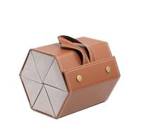 AZHKJKZH espositori per Occhiali da Sole Espositore for Occhiali Pieghevole, Porta da Sole Arredamento per la casa(Bruin,16.5x13x11.5cm)