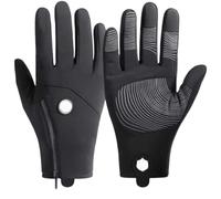 AZHKJKZH Guanti Per Attività All'Aperto Guanti Touch Screen For Gli Sport Invernali Da Uomo E Da Donna, Guanti Caldi For Tutte Le Spessi E Caldi(Black,Large)