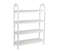 AZHKJKZH Organizer Scarpe Scarpiera In Plastica Bianca Salvaspazio Versatile Scaffale Per Scarpe Organizzatore Per Soggiorno Per Ingresso(55 * 20 * 77cm)