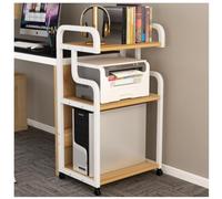 AZHKJKZH Porta Stampante Supporto Per Stampante Mobile A 3 Livelli Carrello Per A Pavimento Rack Di Stoccaggio Su Ruote Per Scanner Fax Organizer Scrivania Ufficio(D)