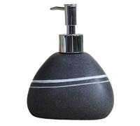 AZHKJKZH Riutilizzabile Distributore di Sapone in Ceramica con Pompa per Bagno, Fattoria, Ufficio, Bottiglia di Liquido Decorativo(Black)