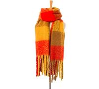 AZHKJKZH Sciarpa Calda Sciarpa da Donna Sciarpe Invernali A Quadri Scialli Avvolge Una Coperta Lunga E Calda per La Vita Quotidiana(L)