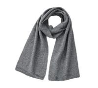 AZHKJKZH Sciarpa Calda Sciarpa in Maglia di Lana E Cashmere, Semplice, Elegante Morbida, for Tutti I Giorni per La Vita Quotidiana(Gray)