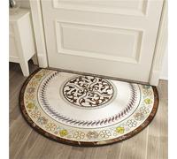 AZHKJKZH Zerbino Tappeto Zerbino Semicircolare per Ingresso Interno, Zerbini Assorbenti Antiscivolo per Il Patio della Cucina Domestica Facile Pulire(A,100x150cm(39x59inch))