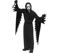 Azhong toys Halloween Scream Costume Bambini con maschera Ghostface e coltello insanguinato, Halloween Ghostface Costume Ragazzo Halloween Costume Film Spaventoso Costume Mietitore Pauroso (S)