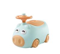 AZIAMOR 6203 Vasino Piggy Con Volante Interattivo, Verde, 40 x 26 x 29 cm