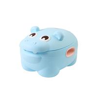 AZIAMOR 6204 Vasino Hippo Con Funzione Sgabello, Azzurro, 40 x 30 x 23 cm