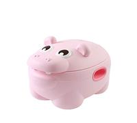 AZIAMOR 6204 Vasino Hippo Ergonomico Con Coperchio e Funzione Sgabello Rosa
