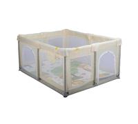 Aziamor Baby Recinto con Tappeto Box Neonato 120X120X68 cm Colore Beige