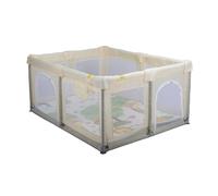 Aziamor Baby Recinto con Tappeto Box Neonato 120X120X68 cm Colore Beige