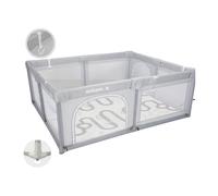 Aziamor Baby Recinto con Tappeto Box Neonato 150X180X68 cm Colore Grigio