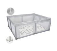 Aziamor Baby Recinto con Tappeto Box Neonato 150X180X68 cm Colore Grigio