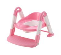 Aziamor Baby Step 3 in 1 Riduttore Wc con Scaletta colore Rosa