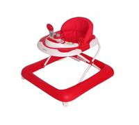 Aziamor Dodo Girello per Bambini 2 in 1 con Centro Attivita' Luci e Suoni Primi Passi per Bambini da 6 Mesi a 12 kg Colori a Scelta Azzurro Rosa Grigio Arancione Verde Rosso (Rosso)