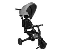 Aziamor Evolution Triciclo 4 in 1 con Manico Direzionale per Bambini Grigio