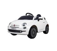Aziamor Fiat 500 Auto Elettrica 12V Con Telcomando Parentale Colore Bianco