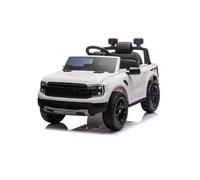 Aziamor Ford Pick Up Auto Ranger 12V Macchina elettrica bambini Telecomando Parentale Colore Bianco