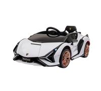 Aziamor Lamborghini Sian Macchina Elettrica 12V Monoposto con Telecomando Bianco