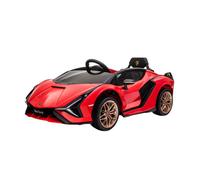 Aziamor Lamborghini Sian Macchina Elettrica 12V Monoposto con Telecomando Rosso