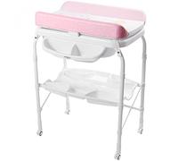 AZIAMOR Pratik Fasciatoio e Bagnetto 2 in 1, Multicolore, 78 x 46 x 104 cm