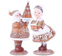 AZIDWERYQ 2 Pezzi/Set di Figurine Natalizie, Decorazioni per Figurine Mr. Santa e Mrs.
