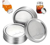 AZIDWERYQ Coperchi in Scatola Larga Boccia - Cosse di Barattolo da Muratore da 86 mm con Alimenti Alimentari in Silicone Risoluzione di Conserve Resistenti alla ruggine.