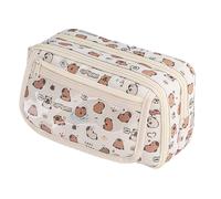 AZIDWERYQ Custodia a matita Capybara, custodia a matita capacità multi-strato, divertente kawaii, sacchetto con cerniera per le materie prime per la scuola di ufficio