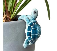 AZIDWERYQ Decorazioni di Piante per vasi, 3.5x1.5x1.9 Turtale Statua fioriera fioriera Adorabile Ornamento da Giardino per Decorazioni Esterne Interni