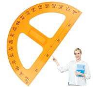 AZIDWERYQ gernello con Manico e Scala Chiara 20x11 180 ° sporgente per l'insegnamento della Geometria e della Matematica a Scuola, disegnando angolare