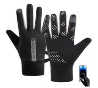 AZIDWERYQ Guanti da Bicicletta 1 Paio di Guanti Termici Touchscreen a Touchscreen Non Slittamento Senza Pizzico Inverno Foderato in Pile Elegante per Lo Sport, Nero per Uomini Inverno