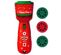 AZIDWERYQ Proiettore di Torcia per Bambini 24 Motivi Proiettore di Natale 4.5in Educational Learning Kids with 3 Slide Decorazioni Natalizie Outdoor Red