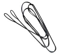 AZIDWERYQ Stringa a Prua, Corda da Prua in Classica Lunga 51, 18 Pollici, silenziatori ABS robusti, Sostituzione del tiro con L'Arco Nero per i silenziatori di ricurve e Longbow