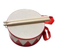 AZIDWERYQ Tamburo di Tamburi di Tamburi di Legno Spessi con 2 Mazze Educational Kids Music Divertente Strumenti Musicali per Bambini con Cintura per Il Compleanno di Natale 7.9x7.9x7.1 in Baby