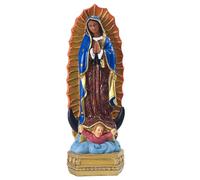 AZIDWERYQ Vergine Maria Statua da 8 Pollici Benedetta Madre Maria Statua Resin Rosario Porta per la Scultura Religiosa Decorazione cattolica Vergine