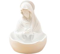 AZIDWERYQ Vergine Maria Statue, 5.5x4.7 Tenuto Rosario Titolare Resina Benedetta Madre Maria Statua Santa Madre Figura, Religiosa per Decorazioni da Tavolo Catholic Home