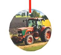 Azienda Trattori agricoli Eleganti Rotondi di Vetro Ornamenti di Natale per Albero Classico Decorazione di Vacanza Regali di Nozze