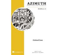 Azimuth. Philosophical coordinates in modern and contemporary age (2024). Ediz. bilingue. Vol. 24: Critical care