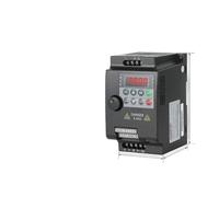 Azionamento a Frequenza Variabile, AC VFD 1-phase 220V/3Ph 380V Input To 3ph Output 220V/380V 0.75/1.5/2.2/4/5.5KWfrequency Converter Inverter For Control Motor(0.75KW 380V 3PH-3PH)