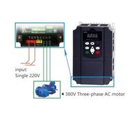 Azionamento a Frequenza Variabile, Convertitore di frequenza 220 a CA 380 7500W Regolatore di velocità di uscita trifase 50HZ 60HZ Convertitore VFD for motore(TO 380V 7.5KW)