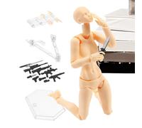 Azione articolare mobile - Assemblaggio completato, modello umano mobile di stop motion, scultura del corpo flessibile con giunti multipli | Riferimento professionale per il disegno