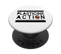 Azione di plastilina ci opponiamo all'animazione generata dall'IA PopSockets PopGrip Adesivo