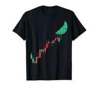 Azioni Crypto Grafico alla Luna Criptovaluta Trading Trader Maglietta