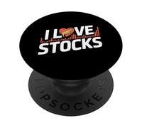 Azioni I Love Trend del mercato finanziario toro PopSockets PopGrip Adesivo