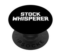 Azioni Whisperer - Azioni divertenti dicendo mercato azionario broker PopSockets PopGrip Adesivo