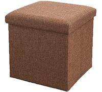 AZJJDP Footstool Storage Ottoman, Cube Foot Rest Stools, Foldable Storage Boxes Footrest Step Stool, Folding Linen Storage Ottoman - Table Seat Tray Top Coffee Table